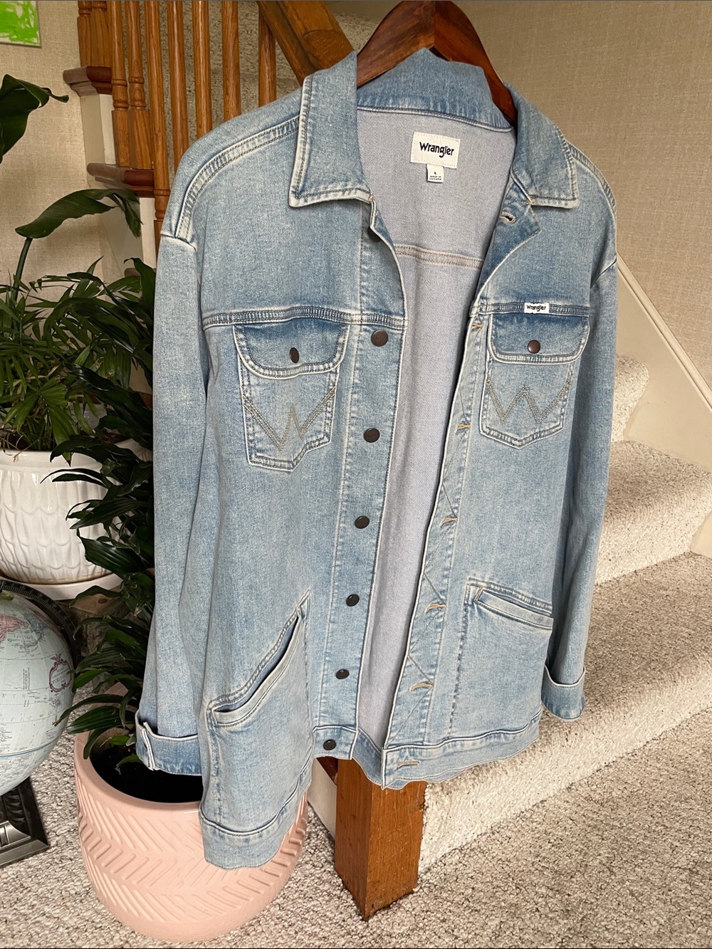 Wrangler Light Blue Denim Jacket Women's L